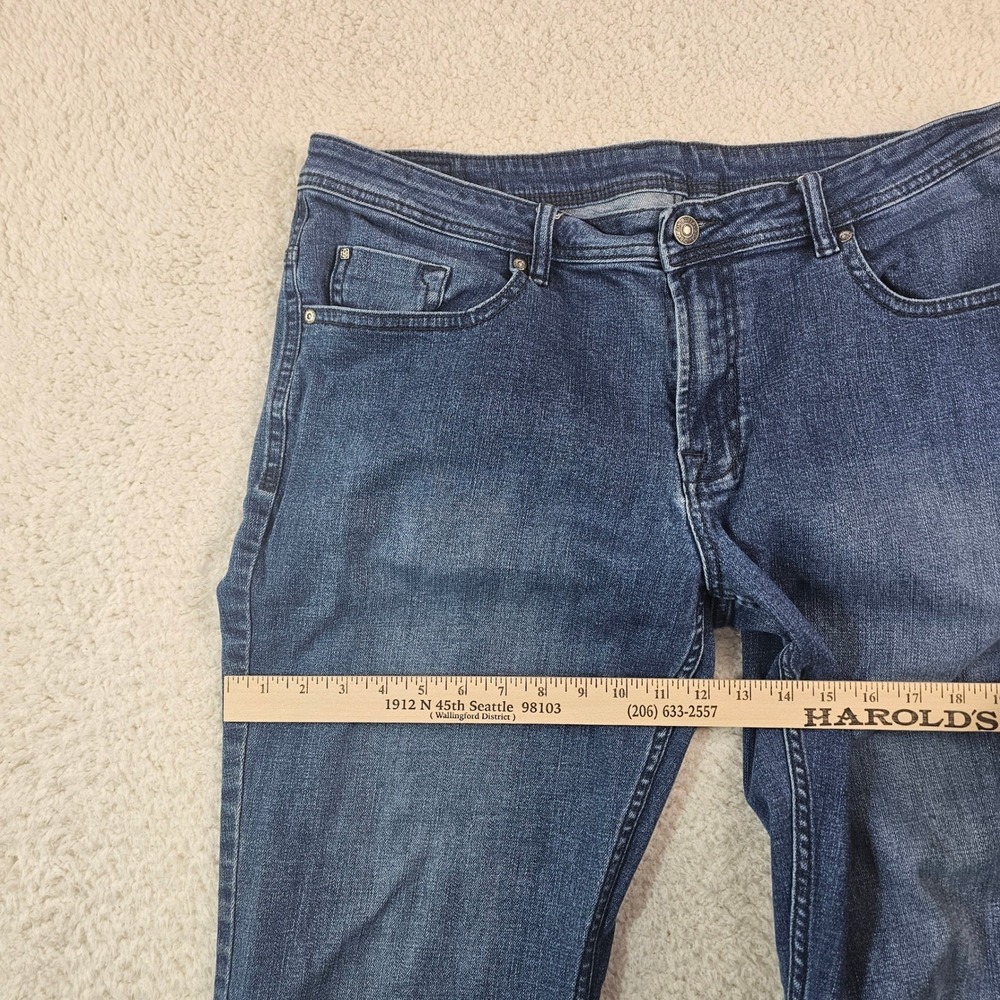 Buffalo David Bitton Jackson-X Straight Stretch Jeans Men 38x30 Medium Wash Blue - Picture 8 of 16